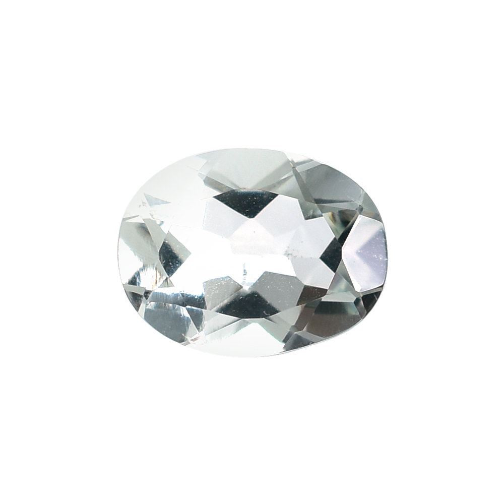 GREEN AMETHYST CUT OVAL (C-3/SI) 9X7MM 1.55 Cts.