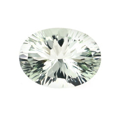 GREEN AMETHYST CONCAVE CUT OVAL (C-1/CLEAN) 13.50X10.00MM 4.55 Cts.