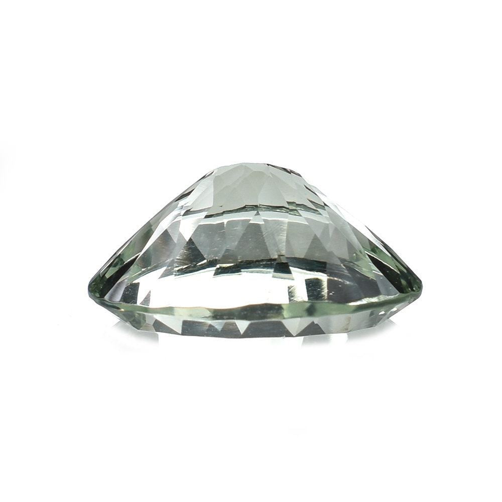 GREEN AMETHYST CONCAVE CUT OVAL (C-1/CLEAN) 13.50X10.00MM 4.55 Cts.