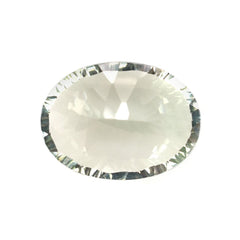 GREEN AMETHYST CONCAVE CUT OVAL (C-1/CLEAN) 13.50X10.00MM 4.55 Cts.