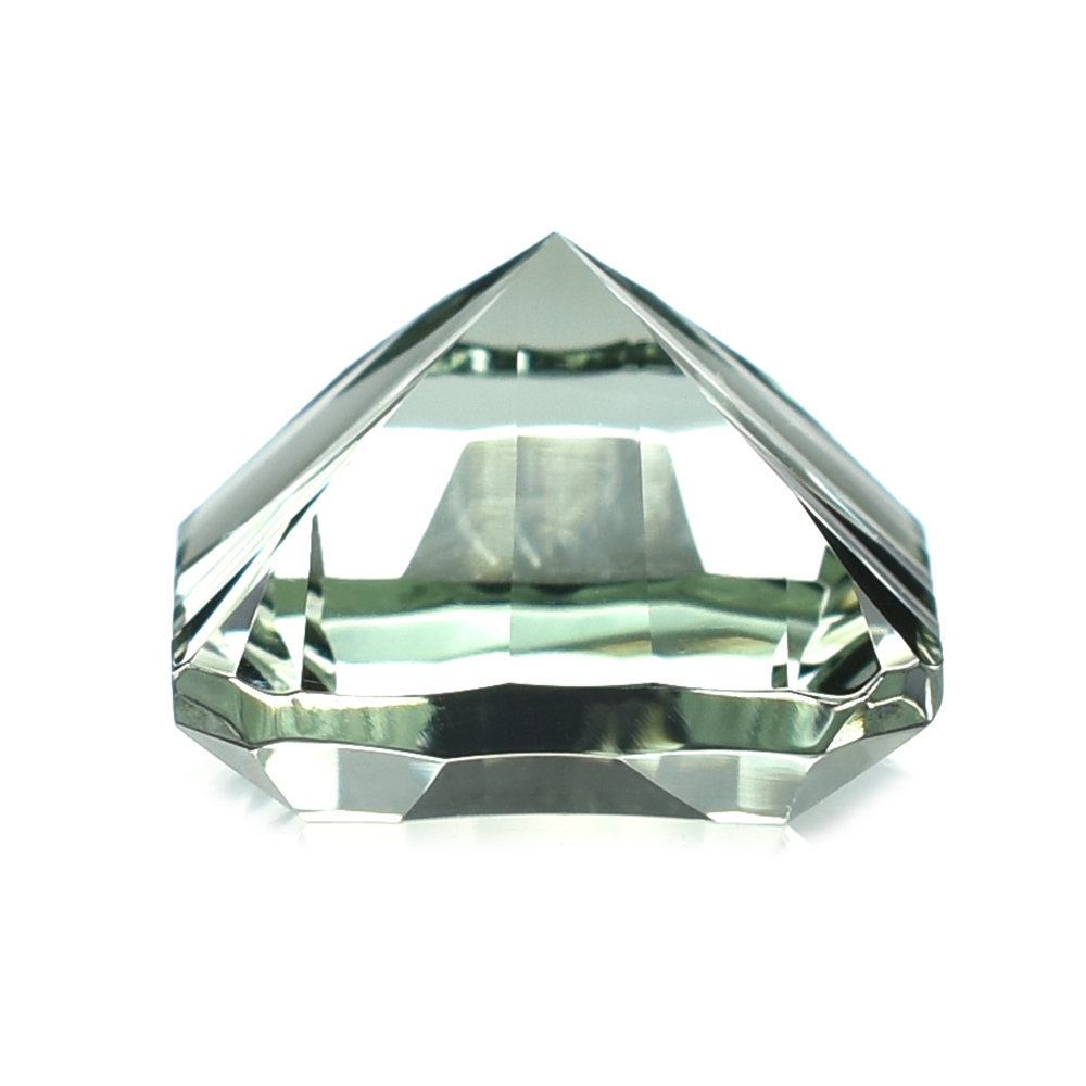 GREEN AMETHYST CONCAVE CUT OCTAGON (SPECIAL/CLEAN) 12X12MM 7.75 Cts.