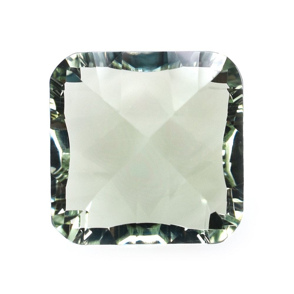 GREEN AMETHYST CONCAVE CUT OCTAGON (SPECIAL/CLEAN) 12X12MM 7.75 Cts.