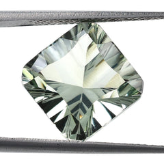 GREEN AMETHYST CONCAVE CUT OCTAGON (SPECIAL/CLEAN) 12X12MM 7.75 Cts.
