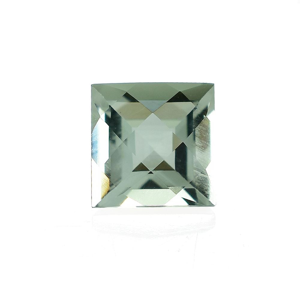 GREEN AMETHYST CHECKER CUT SQUARE (C-2/CLEAN) 8.00X8.00 MM 2.28 Cts.