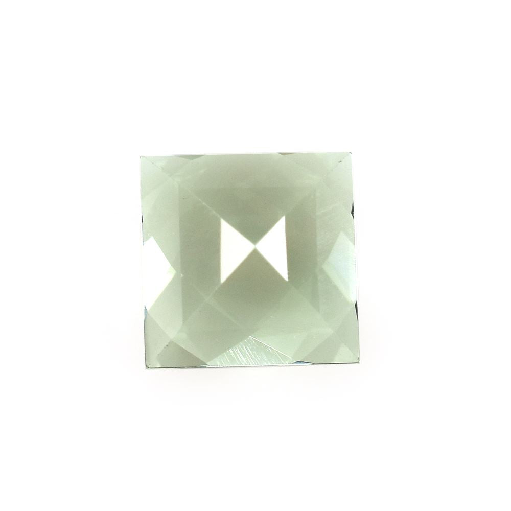 GREEN AMETHYST CHECKER CUT SQUARE (C-2/CLEAN) 8.00X8.00 MM 2.28 Cts.