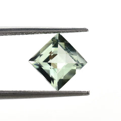 GREEN AMETHYST CHECKER CUT SQUARE (C-2/CLEAN) 8.00X8.00 MM 2.28 Cts.