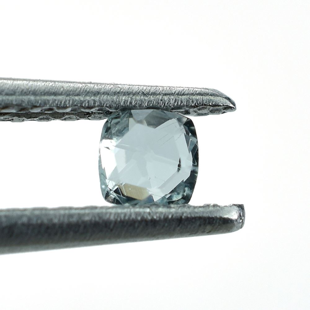 GREEN AMETHYST ROSE CUT BRIOLETTE CUSHION (C-2/CLEAN) 3.00X3.00 MM 0.19 Cts.