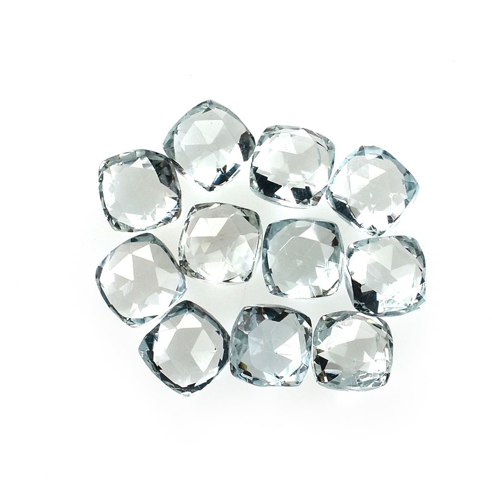 GREEN AMETHYST ROSE CUT BRIOLETTE CUSHION (C-2/CLEAN) 3.00X3.00 MM 0.19 Cts.