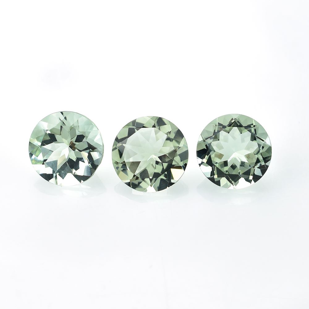 GREEN AMETHYST CUT ROUND(APECIAL) 10.00X10.00 MM 3.20 Cts.