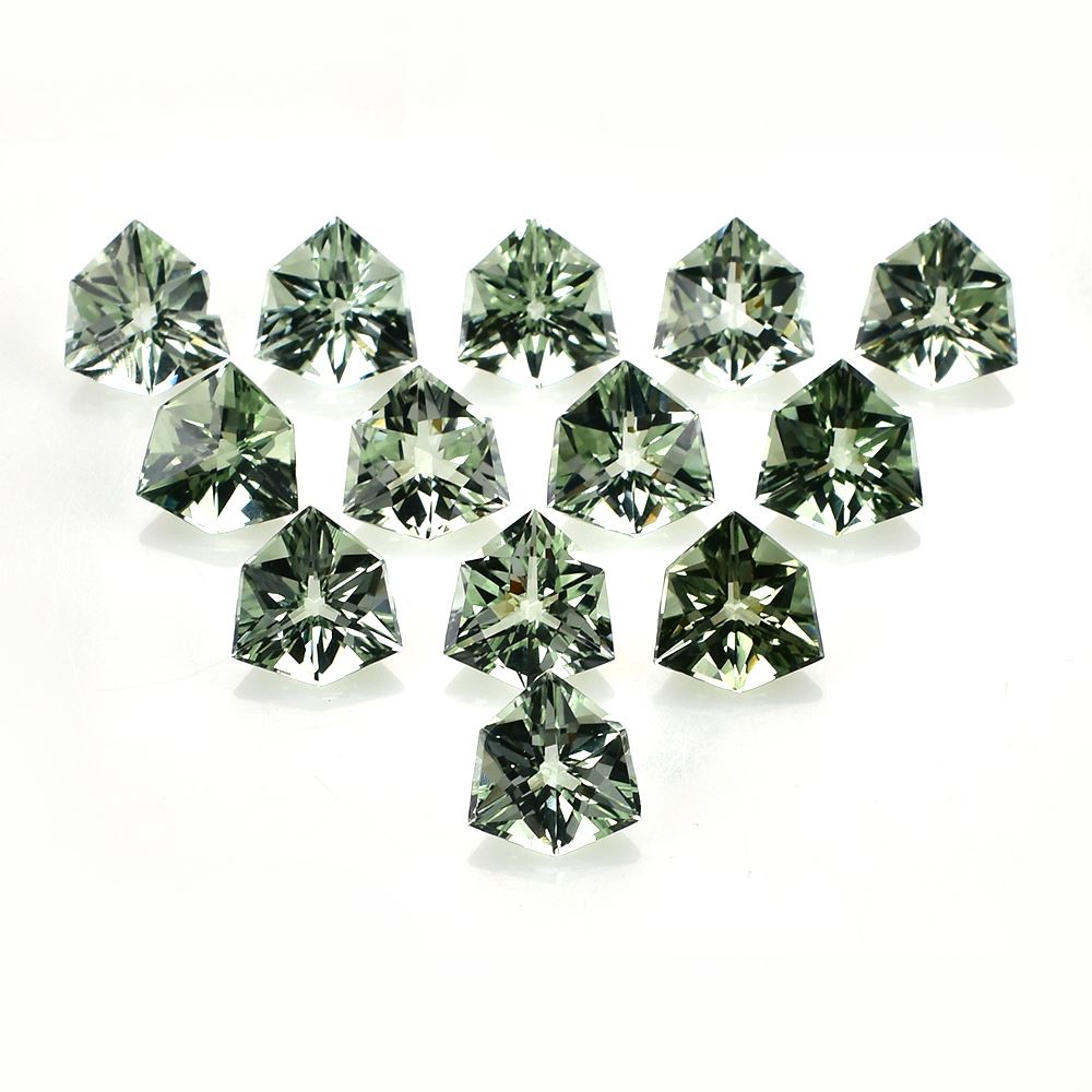 GREEN AMETHYST FANCY TRILLIAN (C1/CLEAN) 12.00X12.00 MM 4.14 Cts.