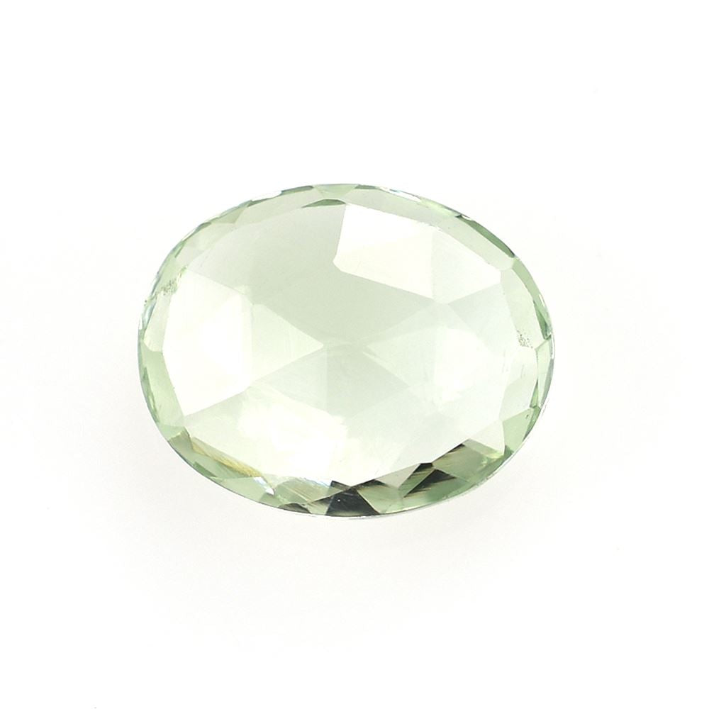 GREEN AMETHYST ROSE CUT BRIOLETTE OVAL (C3/CLEAN) 10.00X8.00 MM 2.22 Cts.