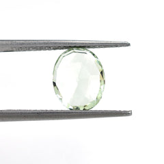 GREEN AMETHYST ROSE CUT BRIOLETTE OVAL (C3/CLEAN) 10.00X8.00 MM 2.22 Cts.
