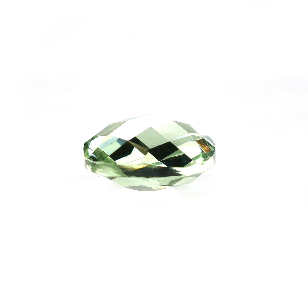 GREEN AMETHYST CHECKER BRIOLETTE CUSHION (SPECIAL) (CLEAN) 10.00X10.00 MM 3.68 Cts.