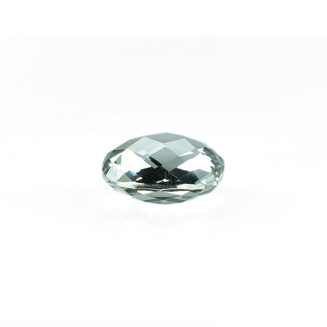 GREEN AMETHYST CHECKER BRIOLETTE CUSHION SRC (C-1)(CLEAN) 10.00X10.00 MM 6.40 Cts.