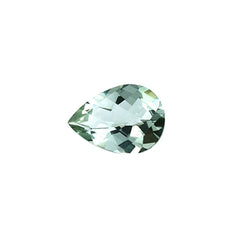 GREEN AMETHYST CHECKER CUT TOP PEAR (SPECIAL)(CLEAN) 14.00X10.00 MM 4.20 Cts.