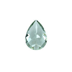 GREEN AMETHYST CHECKER CUT TOP PEAR (SPECIAL)(CLEAN) 14.00X10.00 MM 4.20 Cts.