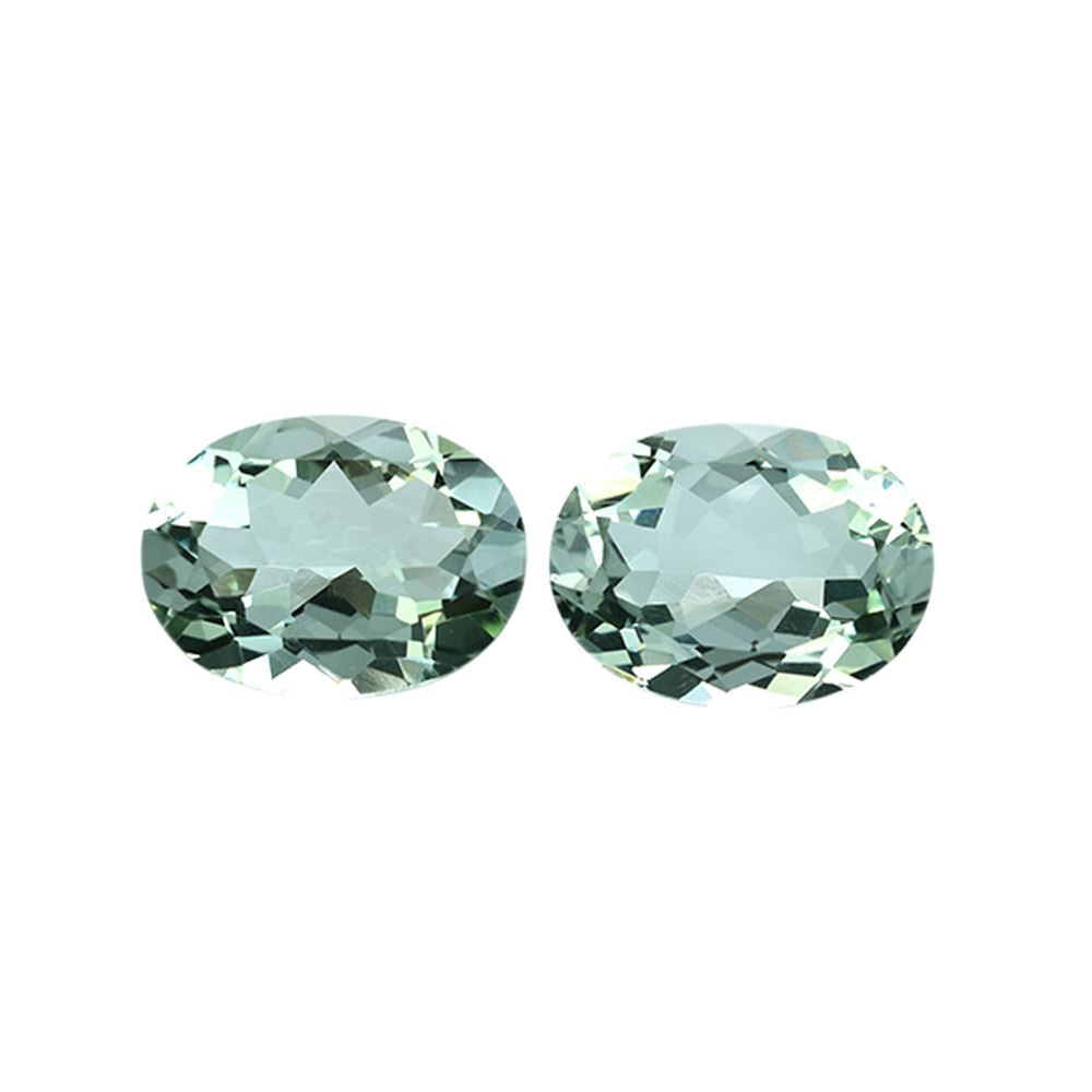 GREEN AMETHYST CUT OVAL (SPECIAL)(CLEAN) 16.00X12.00 MM 8.18 Cts.