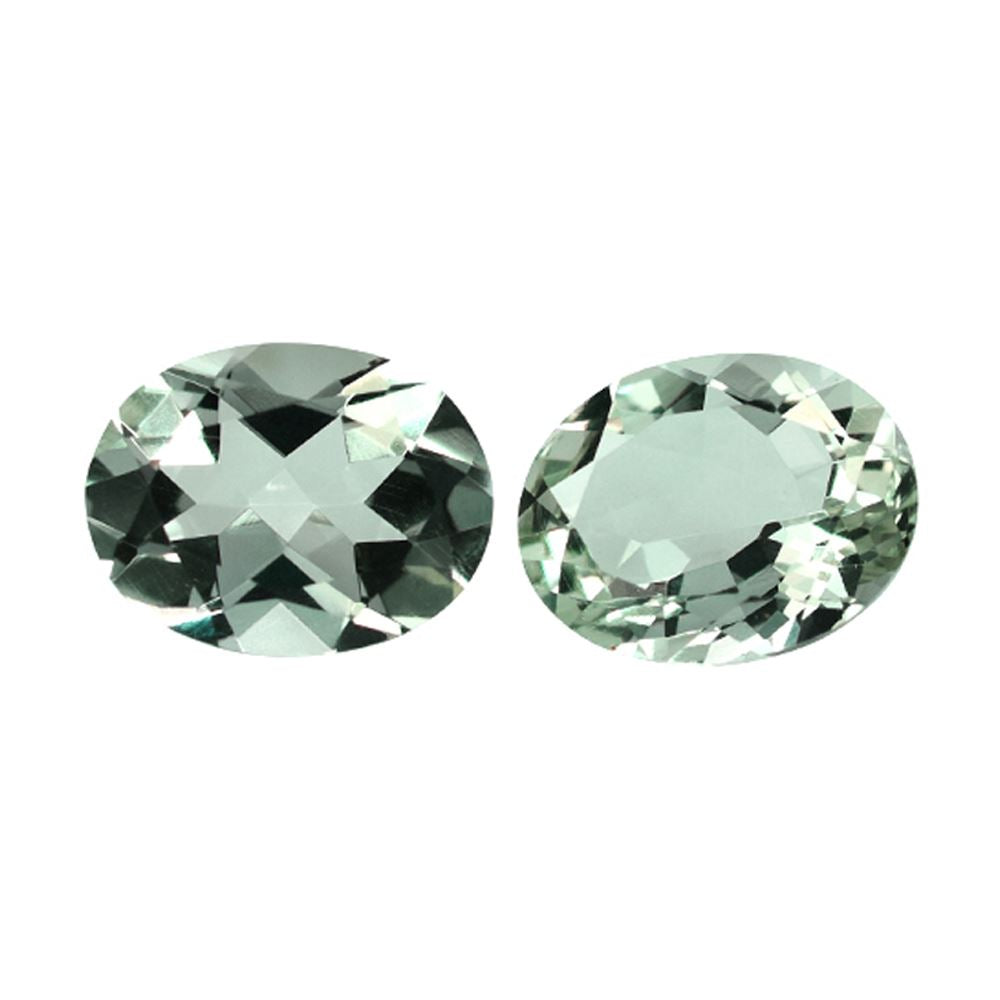 GREEN AMETHYST CUT OVAL (C-2)(CLEAN) 13.00X10.00 MM 4.30 Cts.