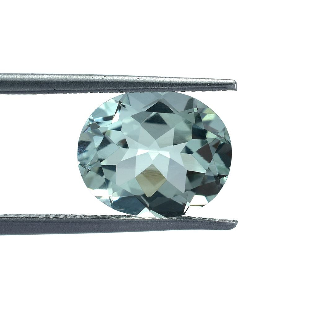 GREEN AMETHYST CUT OVAL (C-1)(CLEAN) 12.00X10.00 MM 4.49 Cts.