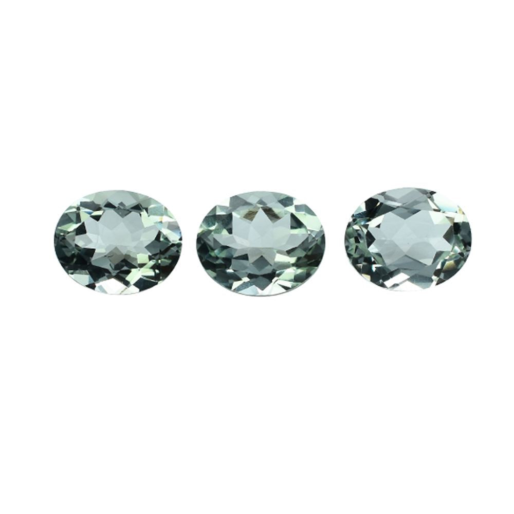 GREEN AMETHYST CUT OVAL (C-2)(CLEAN) 11.00X9.00 MM 3.30 Cts.