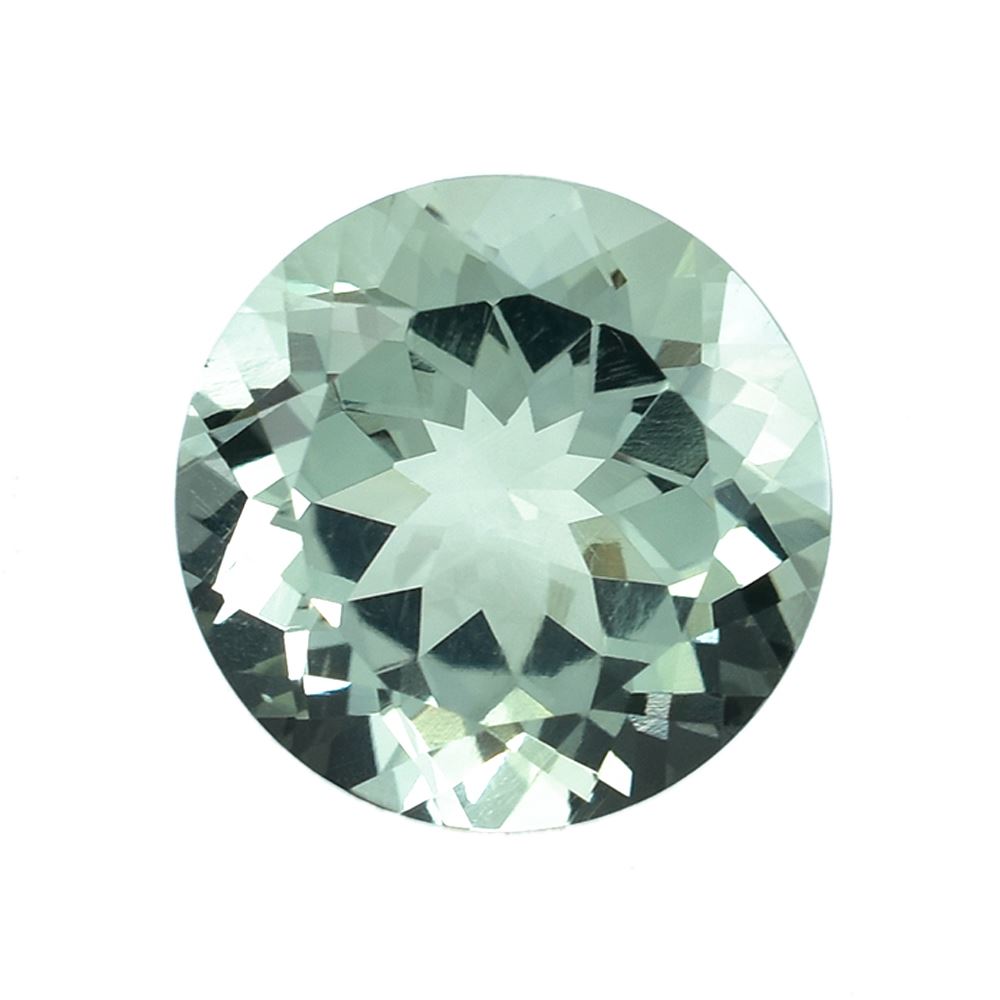GREEN AMETHYST CUT ROUND (C-1)(CLEAN) 14.00X14.00 MM 9.75 Cts.