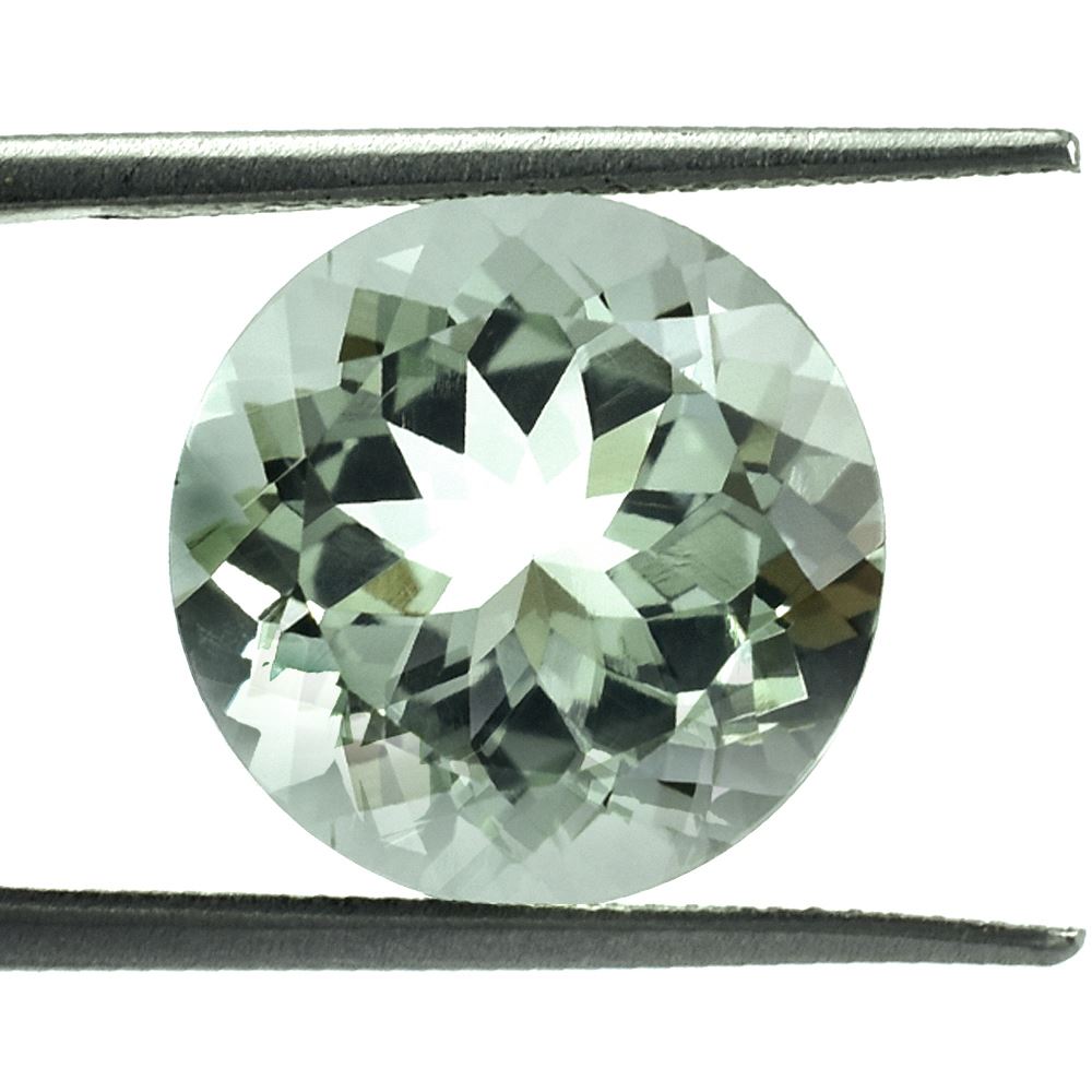 GREEN AMETHYST CUT ROUND (C-1)(CLEAN) 14.00X14.00 MM 9.75 Cts.