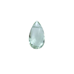 GREEN AMETHYST ROSE CUT BRIOLETTE PEAR (C-2)(CLEAN)(SIDE _DRILL_0.80MM)9.00X5.00 MM 1.12 Cts.