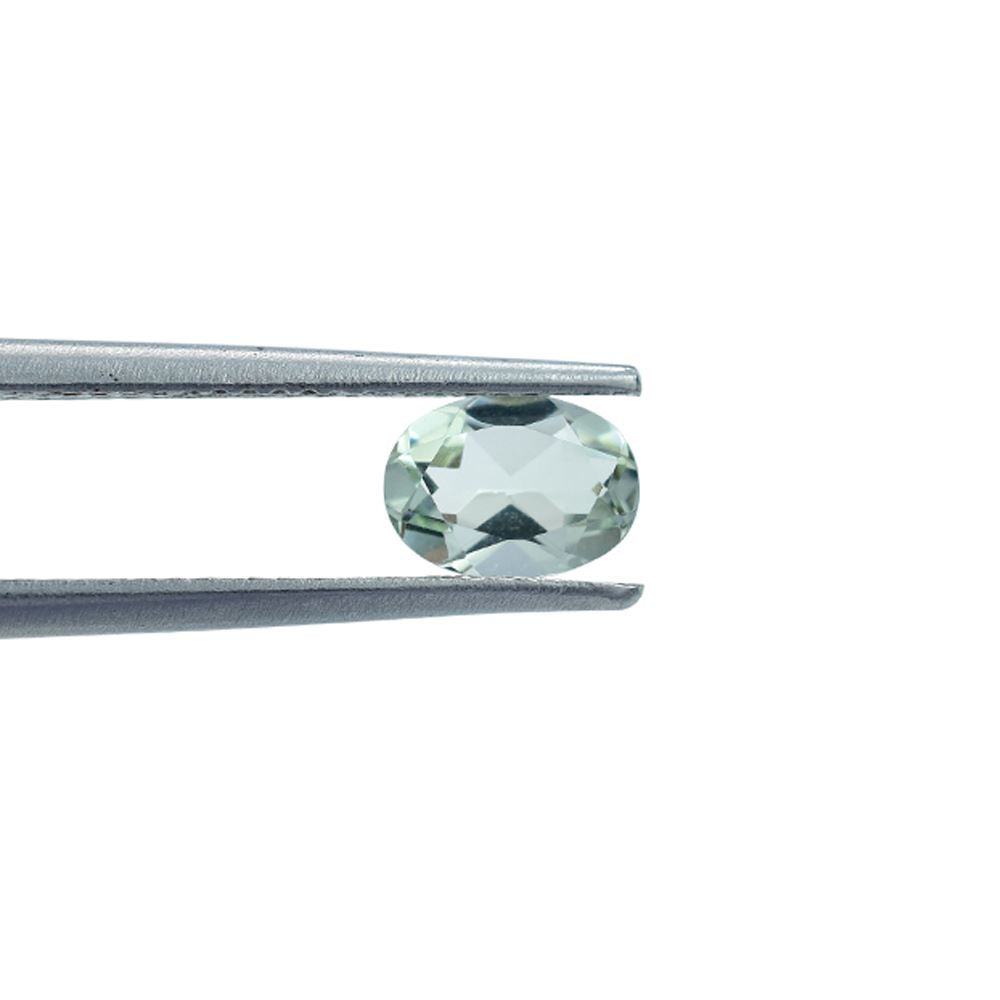 GREEN AMETHYST CUT OVAL (C-2)(CLEAN) 7.00X5.00 MM 0.71 Cts.