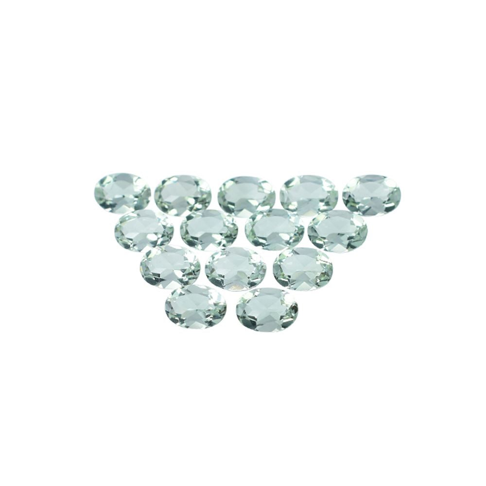 GREEN AMETHYST CUT OVAL (C-2)(CLEAN) 7.00X5.00 MM 0.71 Cts.