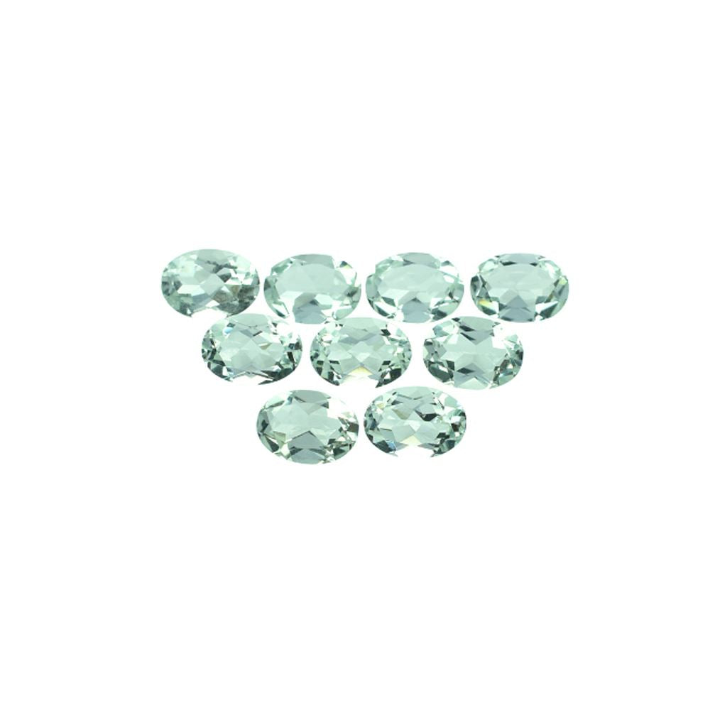 GREEN AMETHYST CUT OVAL (C-3)(CLEAN) 7.00X5.00 MM 0.67 Cts.