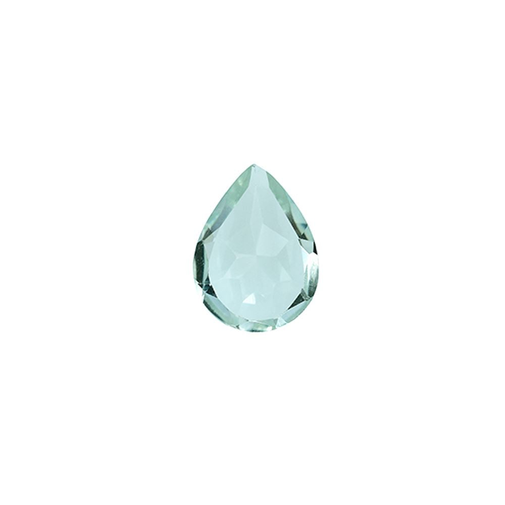 GREEN AMETHYST CUT PEAR (C-3)(CLEAN) 8.00X6.00 MM 0.90 Cts.