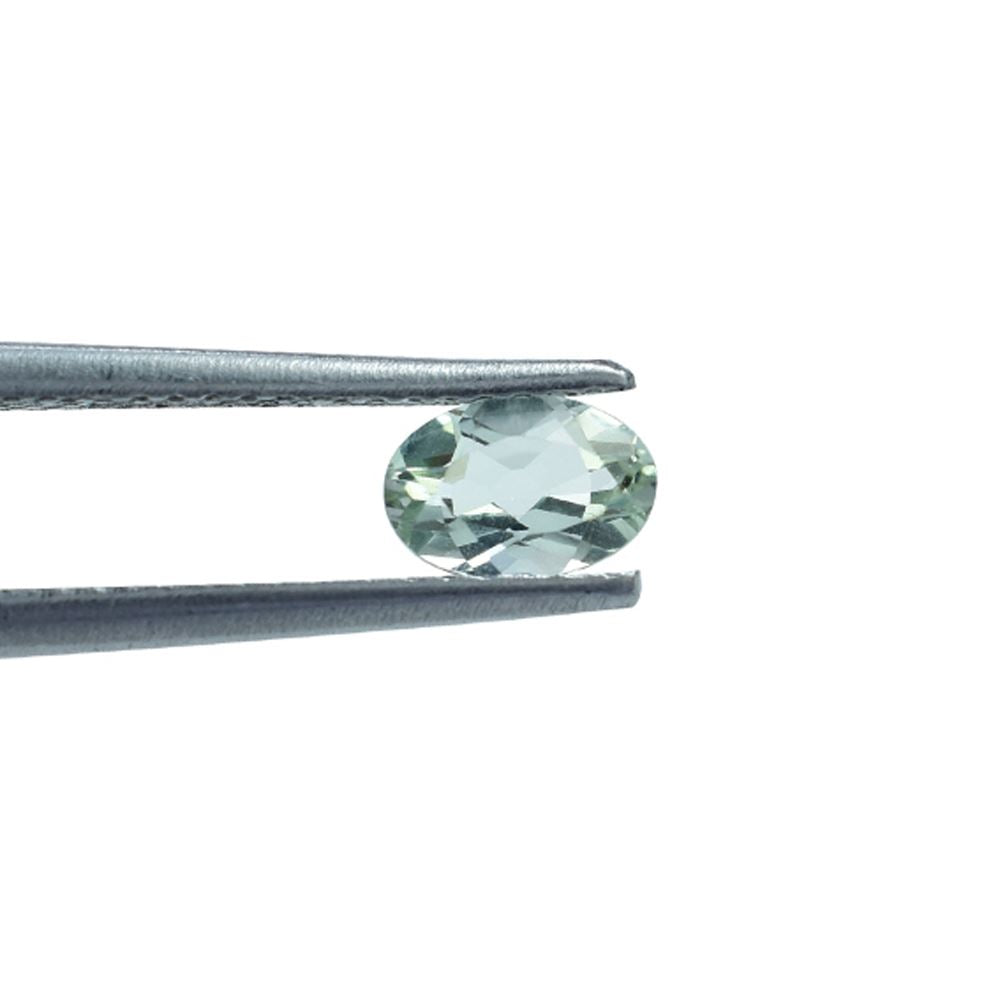 GREEN AMETHYST CUT OVAL (C-1)(CLEAN) 6.00X4.00 MM 0.43 Cts.