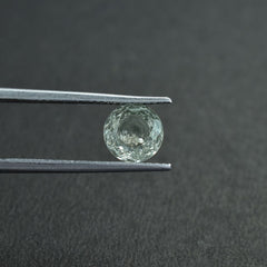 GREEN AMETHYST (WITH INSIDE DIAMOND) CUT ROUND 7.00X7.00 MM 1.10 Cts.