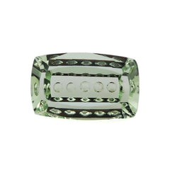GREEN AMETHYST BUBBLE LINE CUSHION 16X10MM 7.85 Cts.