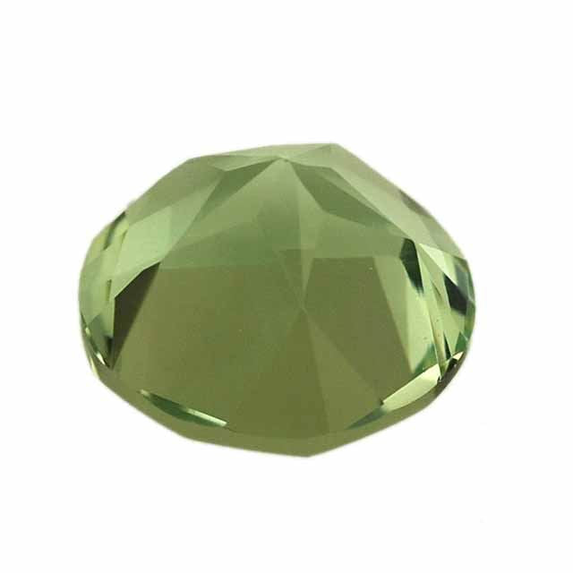 GREEN AMETHYST PENTAGON ROUND WITH STAR CUT BACK 15MM 11.77 Cts.
