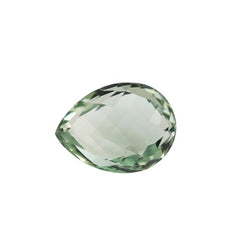 GREEN AMETHYST TWISTED BRIOLETTE PEAR 16X12MM 10.11 Cts.