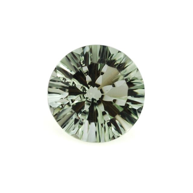 GREEN AMETHYST CONCAVE SPLENDOR CUT ROUND 16MM 12.65 Cts.