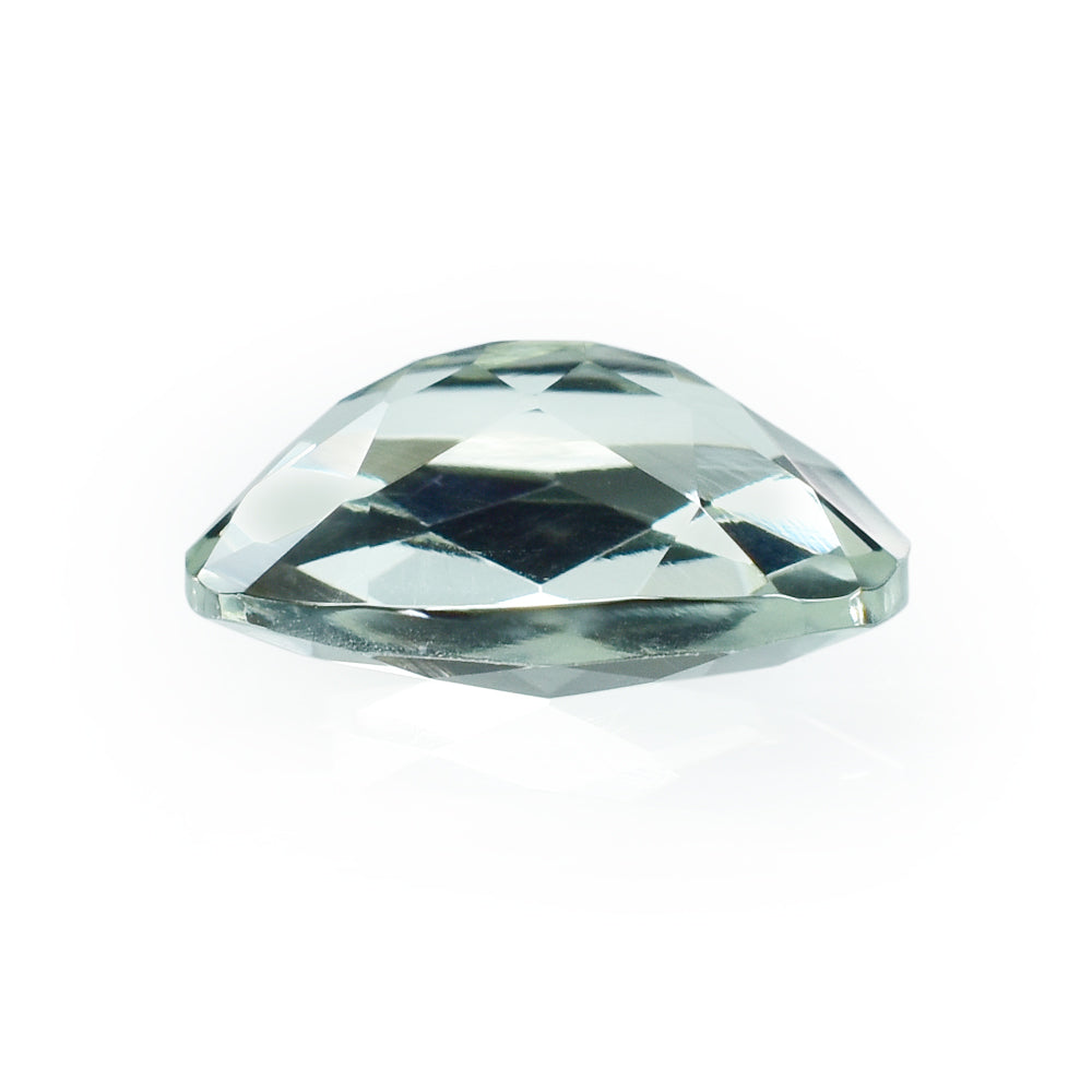 GREEN AMETHYST CHECKER CUT CUSHION 14X10MM 6.15 Cts.
