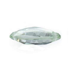 GREEN AMETHYST ROSE CUT BRIOLETTE MARQUISE (TWO FULL DRILL) 16X8MM 4.03 Cts.