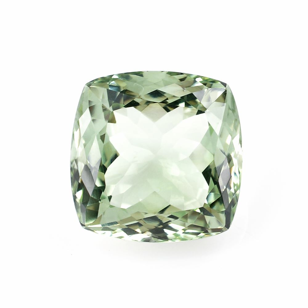 GREEN AMETHYST CUT CUSHION 18.00MM 23.70 Cts.