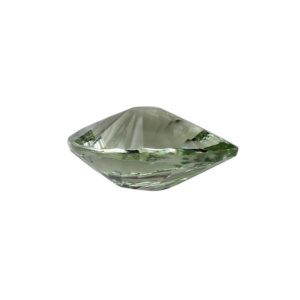 GREEN AMETHYST CONCAVE BRIOLETTE PEAR 16X12MM 6.78Cts.