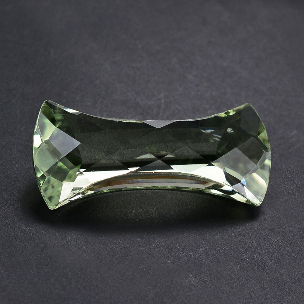 GREEN AMETHYST CHECKER CUT FANCY 24X11MM 10.55 Cts.