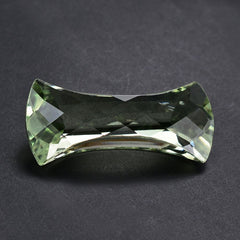 GREEN AMETHYST CHECKER CUT FANCY 24X11MM 10.55 Cts.