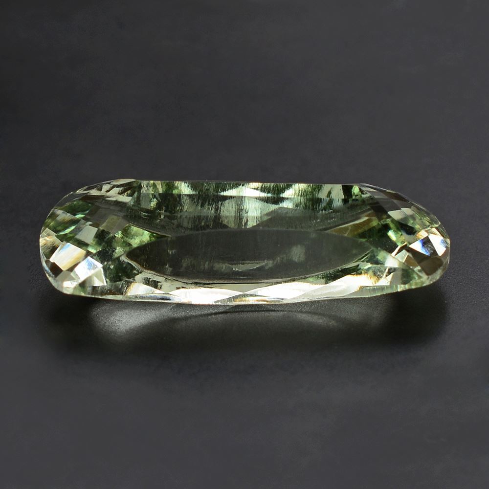 GREEN AMETHYST CHECKER CUT FANCY 24X11MM 10.55 Cts.