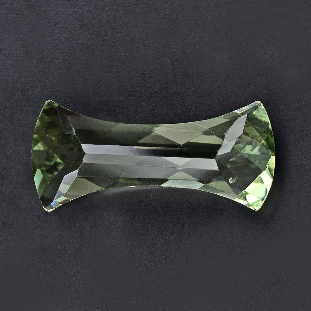 GREEN AMETHYST CHECKER CUT FANCY 24X11MM 10.55 Cts.