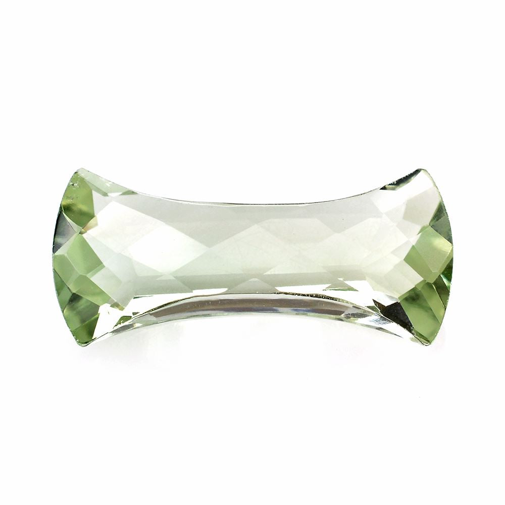 GREEN AMETHYST CHECKER CUT FANCY 24X11MM 10.55 Cts.