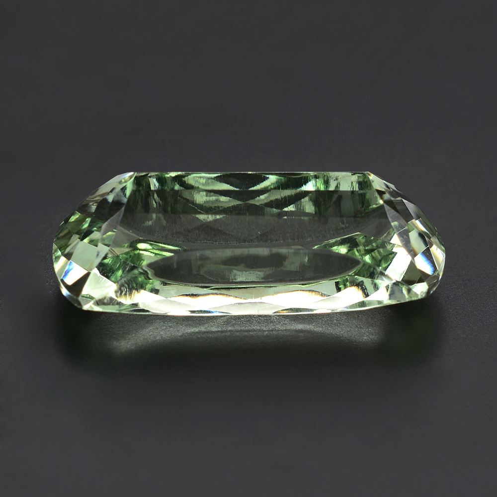 GREEN AMETHYST CHECKER CUT FANCY 24X11MM 13.00 Cts.