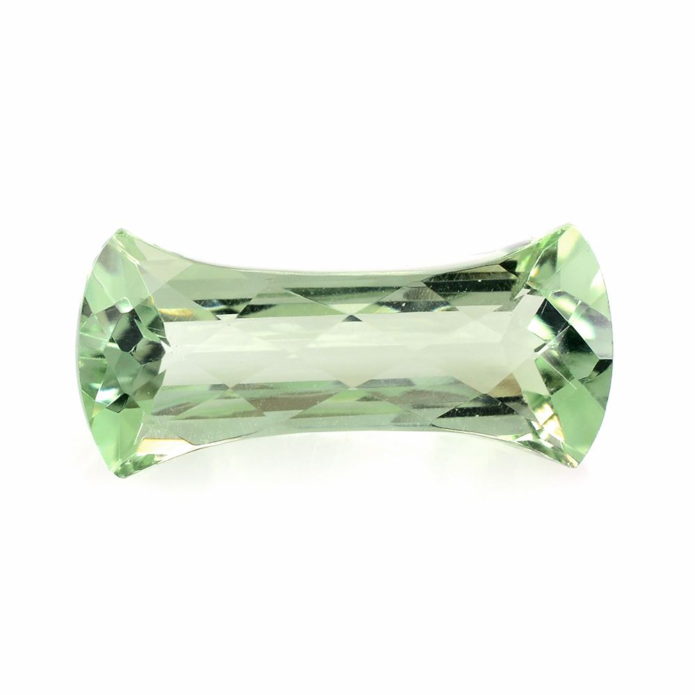 GREEN AMETHYST CHECKER CUT FANCY 24X11MM 13.00 Cts.