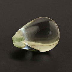 GREEN AMETHYST PLAIN DROP (HALF DRILL) 16X11MM 12.27 Cts.