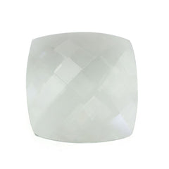 GREEN AMETHYST BRIOLETTE CUSHION 15MM 8.31 Cts.